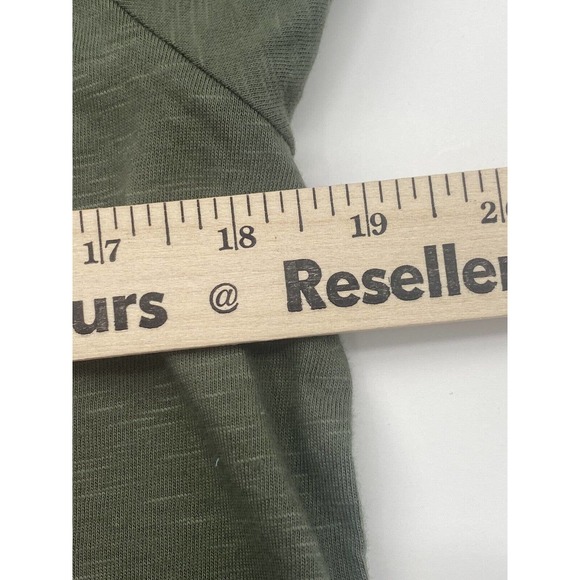 Disc Golf WOMENS V-Neck Shirt Throw Like A Girl Olive Size 12 - Picture 8 of 10